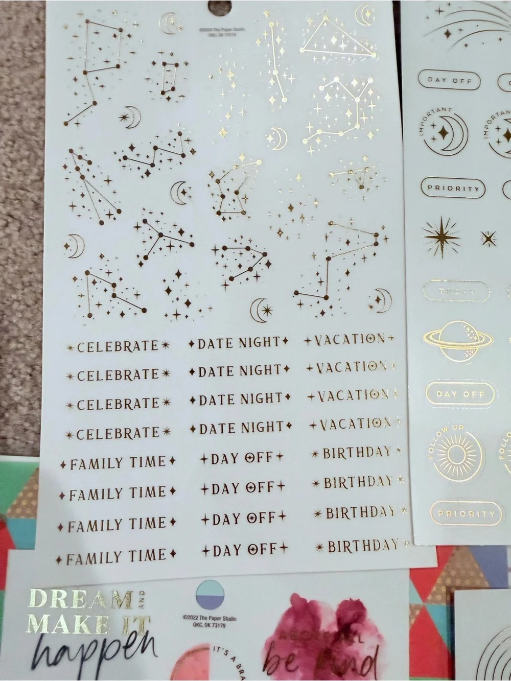 Happy Planner Disc Bound Planner Inserts Dashboards Sticker Bundles